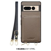 WORK25MPGG-GB-GPX7P [Google Pixel7 Pro 用 小銭入れ付きスマホケース/本革/ストラップ付き グレージュ]