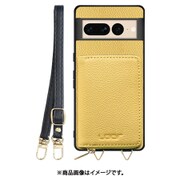WORK25MPGG-YL-GPX7P [Google Pixel7 Pro 用 小銭入れ付きスマホケース/本革/ストラップ付き ジャスミンイエロー]