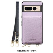 WORK25MPGG-PL-GPX7P [Google Pixel7 Pro 用 小銭入れ付きスマホケース/本革/ストラップ付き ラベンダー]