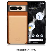 WORK56SCGG-CMBG-GPX7P [Google Pixel7 Pro 用 折り畳み式カードポケット/本革/4枚収納 キャメルベージュ]