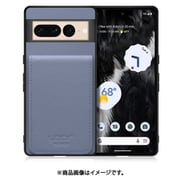 WORK56SCGG-BU-GPX7P [Google Pixel7 Pro 用 折り畳み式カードポケット/本革/4枚収納 ブルー]