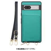 WORK24MPGG-TQ-GPX7A [Google Pixel7a 用 小銭入れ付きスマホケース/PUレザー/ストラップ付き ターコイズ]