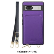 WORK24MPGG-VL-GPX7A [Google Pixel7a 用 小銭入れ付きスマホケース/PUレザー/ストラップ付き バイオレット]