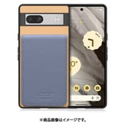 WORK56SCGG-BGBU-GPX7A [Google Pixel7a 用 折り畳み式カードポケット/本革/4枚収納 ベージュブルー]