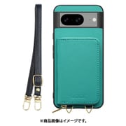 WORK24MPGG-TQ-GPX8 [Google Pixel8 用 小銭入れ付きスマホケース/PUレザー/ストラップ付き ターコイズ]