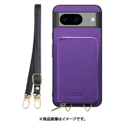WORK24MPGG-VL-GPX8 [Google Pixel8 用 小銭入れ付きスマホケース/PUレザー/ストラップ付き バイオレット]