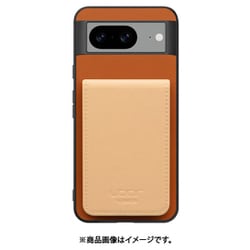 WORK56SCGG-CMBG-GPX8 [Google Pixel8 用 折り畳み式カードポケット/本革/4枚収納 キャメルベージュ]
