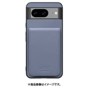 WORK56SCGG-BU-GPX8 [Google Pixel8 用 折り畳み式カードポケット/本革/4枚収納 ブルー]