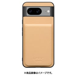 WORK56SCGG-BG-GPX8 [Google Pixel8 用 折り畳み式カードポケット/本革/4枚収納 ベージュ]