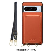 WORK24MPGG-OG-GPX8P [Google Pixel8 Pro 用 小銭入れ付きスマホケース/PUレザー/ストラップ付き オレンジ]