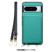 WORK24MPGG-TQ-GPX8P [Google Pixel8 Pro 用 小銭入れ付きスマホケース/PUレザー/ストラップ付き ターコイズ]