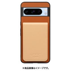 WORK56SCGG-CMBG-GPX8P [Google Pixel8 Pro 用 折り畳み式カードポケット/本革/4枚収納 キャメルベージュ]