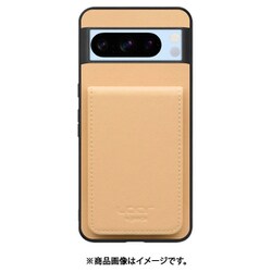 WORK56SCGG-BG-GPX8P [Google Pixel8 Pro 用 折り畳み式カードポケット/本革/4枚収納 ベージュ]