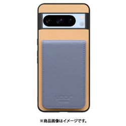 WORK56SCGG-BGBU-GPX8P [Google Pixel8 Pro 用 折り畳み式カードポケット/本革/4枚収納 ベージュブルー]