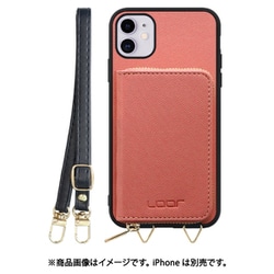 WORK24MPIP-CSM-11 [iPhone 11 用 小銭入れ付きスマホケース/PUレザー/ストラップ付き コスモス]