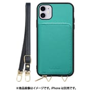 WORK24MPIP-TQ-11 [iPhone 11 用 小銭入れ付きスマホケース/PUレザー/ストラップ付き ターコイズ]