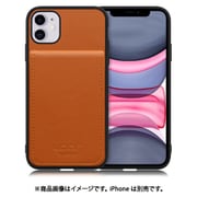 WORK56SCIP-CM-11 [iPhone 11 用 折り畳み式カードポケット/本革/4枚収納 キャメル]