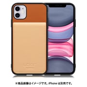 WORK56SCIP-CMBG-11 [iPhone 11 用 折り畳み式カードポケット/本革/4枚収納 キャメルベージュ]