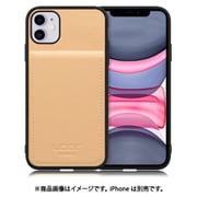 WORK56SCIP-BG-11 [iPhone 11 用 折り畳み式カードポケット/本革/4枚収納 ベージュ]