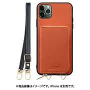 WORK24MPIP-OG-11PM [iPhone 11 Pro Max 用 小銭入れ付きスマホケース/PUレザー/ストラップ付き オレンジ]