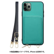 WORK24MPIP-TQ-11PM [iPhone 11 Pro Max 用 小銭入れ付きスマホケース/PUレザー/ストラップ付き ターコイズ]