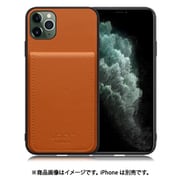 WORK56SCIP-CM-11PM [iPhone 11 Pro Max 用 折り畳み式カードポケット/本革/4枚収納 キャメル]