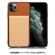 WORK56SCIP-CMBG-11PM [iPhone 11 Pro Max 用 折り畳み式カードポケット/本革/4枚収納 キャメルベージュ]