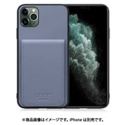 WORK56SCIP-BU-11PM [iPhone 11 Pro Max 用 折り畳み式カードポケット/本革/4枚収納 ブルー]