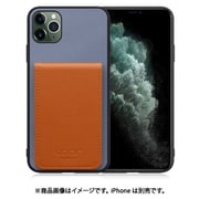 WORK56SCIP-BUCM-11PM [iPhone 11 Pro Max 用 折り畳み式カードポケット/本革/4枚収納 ブルーキャメル]
