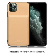 WORK56SCIP-BG-11PM [iPhone 11 Pro Max 用 折り畳み式カードポケット/本革/4枚収納 ベージュ]