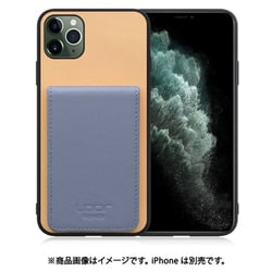 WORK56SCIP-BGBU-11PM [iPhone 11 Pro Max 用 折り畳み式カードポケット/本革/4枚収納 ベージュブルー]