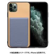 WORK56SCIP-BGBU-11PM [iPhone 11 Pro Max 用 折り畳み式カードポケット/本革/4枚収納 ベージュブルー]