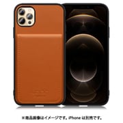 WORK56SCIP-CM-IP2067 [iPhone 12 Pro Max 用 折り畳み式カードポケット/本革/4枚収納 キャメル]