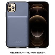 WORK56SCIP-BU-IP2067 [iPhone 12 Pro Max 用 折り畳み式カードポケット/本革/4枚収納 ブルー]
