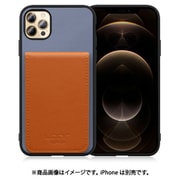 WORK56SCIP-BUCM-IP2067 [iPhone 12 Pro Max 用 折り畳み式カードポケット/本革/4枚収納 ブルーキャメル]