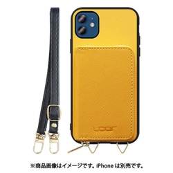 WORK24MPIP-PMP-IP2061 [iPhone 12/12 Pro 用 小銭入れ付きスマホケース/PUレザー/ストラップ付き パンプキン]