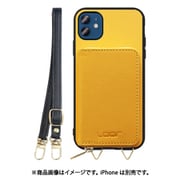 WORK24MPIP-PMP-IP2061 [iPhone 12/12 Pro 用 小銭入れ付きスマホケース/PUレザー/ストラップ付き パンプキン]
