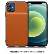 WORK56SCIP-CM-IP2061 [iPhone 12/12 Pro 用 折り畳み式カードポケット/本革/4枚収納 キャメル]