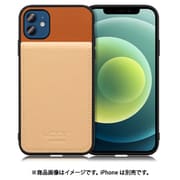 WORK56SCIP-CMBG-IP2061 [iPhone 12/12 Pro 用 折り畳み式カードポケット/本革/4枚収納 キャメルベージュ]
