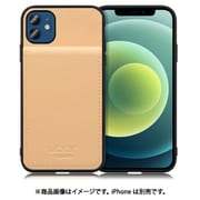 WORK56SCIP-BG-IP2061 [iPhone 12/12 Pro 用 折り畳み式カードポケット/本革/4枚収納 ベージュ]