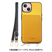 WORK24MPIP-PMP-IP21TR61 [iPhone 13 用 小銭入れ付きスマホケース/PUレザー/ストラップ付き パンプキン]
