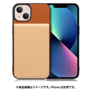 WORK56SCIP-CMBG-IP21TR61 [iPhone 13 用 折り畳み式カードポケット/本革/4枚収納 キャメルベージュ]
