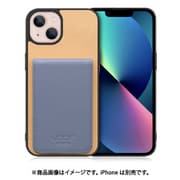 WORK56SCIP-BGBU-IP21TR61 [iPhone 13 用 折り畳み式カードポケット/本革/4枚収納 ベージュブルー]