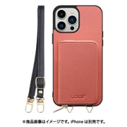 WORK24MPIP-CSM-IP21TR67 [iPhone 13 Pro Max 用 小銭入れ付きスマホケース/PUレザー/ストラップ付き コスモス]