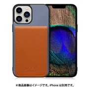 WORK56SCIP-BUCM-IP21TR67 [iPhone 13 Pro Max 用 折り畳み式カードポケット/本革/4枚収納 ブルーキャメル]