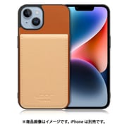 WORK56SCIP-CMBG-IP14 [iPhone 14 用 折り畳み式カードポケット/本革/4枚収納 キャメルベージュ]