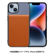 WORK56SCIP-BUCM-IP14 [iPhone 14 用 折り畳み式カードポケット/本革/4枚収納 ブルーキャメル]