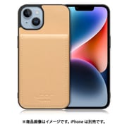 WORK56SCIP-BG-IP14 [iPhone 14 用 折り畳み式カードポケット/本革/4枚収納 ベージュ]