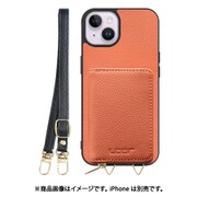 WORK25MPIP-FM-IP14PS [iPhone 14 Plus 用 小銭入れ付きスマホケース/本革/ストラップ付き フラミンゴ]