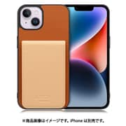 WORK56SCIP-CMBG-IP14PS [iPhone 14 Plus 用 折り畳み式カードポケット/本革/4枚収納 キャメルベージュ]